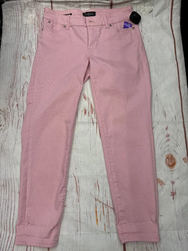 Jeans Relaxed/boyfriend By Talbots In Pink, Size: 2petite