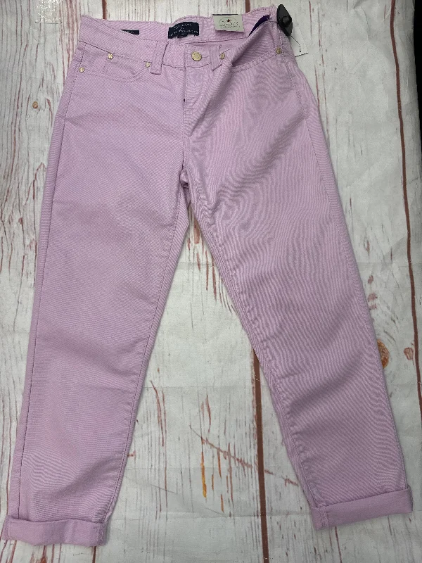 Jeans Relaxed/boyfriend By Talbots O In Purple, Size: 2petite