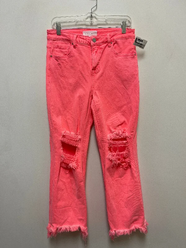 Jeans Wide Leg By Risen In Pink, Size: 8