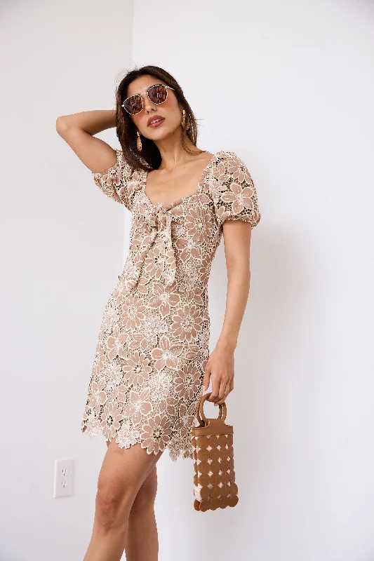 SALE - Audrey Eyelet Mini Dress